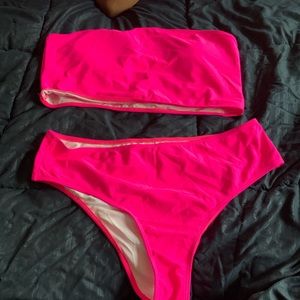 Pink swimsuit
